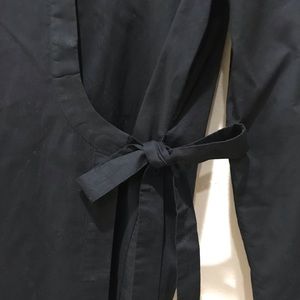 Anthropologie HD in Paris Black Wrap Blouse 4